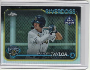 Brayden Taylor 2024 Topps Pro Debut Chrome #PDC-85 Charleston Riverdogs - Picture 1 of 2