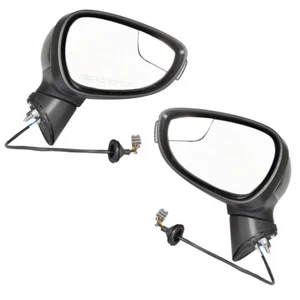 Power Mirror New Right&Left Side Manual Fold with BSD For 2014-2019 Ford Fiesta - Picture 1 of 15