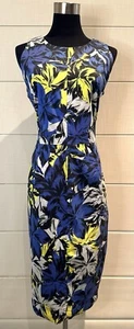 Veronika Maine Brend Women’s Dress Sheath Style Cotton Size 10 - Picture 1 of 13