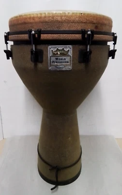 Remo Mondo Designer Series Key-Tuned Djembe Earth 25 x 14 pulgadas Foto 1 de 4