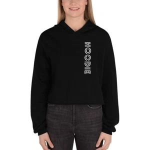 Women's Long Sleeve Crop Hoodie - Picture 1 of 5