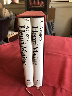 HENRI MATISSE: A NOVEL LOUIS ARAGON 1972 2 vol. hardcover slipcase 1st ed. - Image 1 of 4