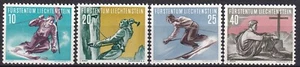 Liechtenstein 1955 Yvert 296/99 Sport MNH VF - Foto 1 di 1