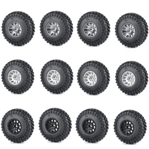 1/4/6x 2.2" Beadlock Wheels Rim & Tire 140mm OD for 1/10 Axial SCX10 RR10 Wraith - Picture 1 of 15