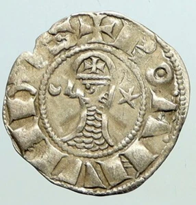 CRUSADERS Antioch Prince BOHEMOND III Byzantine Time Silver Coin CROSS i101286 - Picture 1 of 3