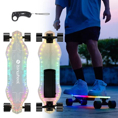 Monopatín Eléctrico Longboard Eléctrico con Control Remoto para Adultos y Adolescentes 3 Velocidades Foto 1 de 4