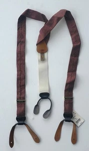 Vintage Trafalgar England Silk Suspenders - Mitchells of Westport - NEW - Picture 1 of 4