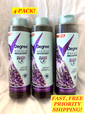 2 Bottles Degree Maximum Recovery Relaxing Reset Body Wash Soak Lavender 22 Oz.