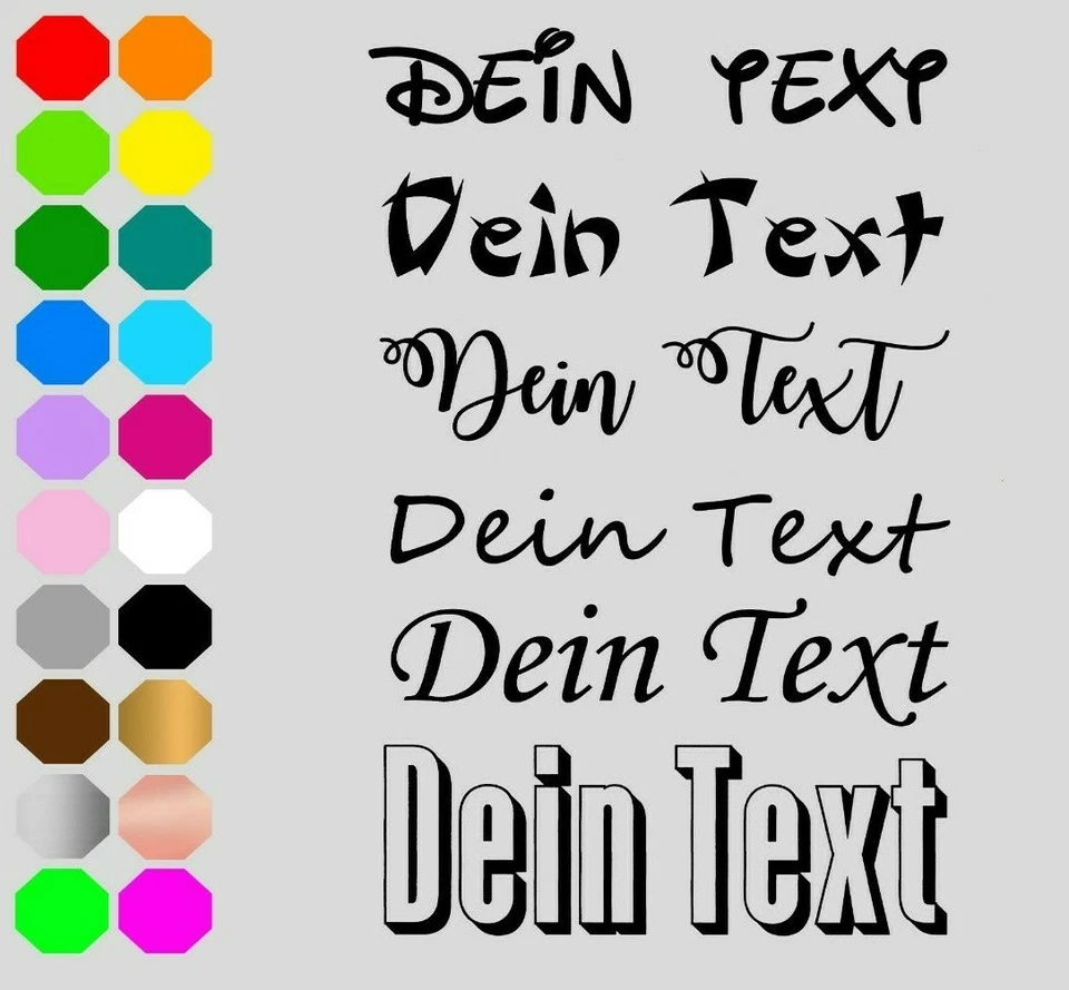 Bügelbild Flexfolie dunkle u. helle Stoffe Name eigener Text ABC Wunschtext  - Bild 1 von 1