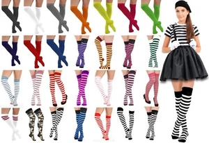 Deluxe Quality Cotton Over The Knee Thigh High Socks - 50+ Styles to choose from - Picture 1 of 77