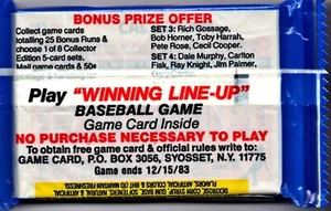 1983 Topps Baseball Unopened Michigan Test Pack + Cal Ripken Jr showing on back - Picture 1 of 2
