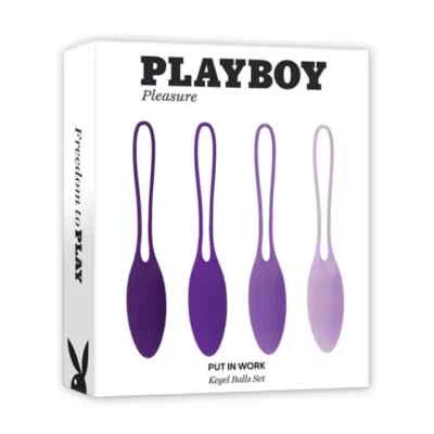PLAYBOY Pleasure Put In Work Kegel Balls Set 4 Pack NEW ADULT TOY FREE SHIPPING! - Изображение 1 из 4