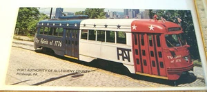 TROLLEY ESPÍRITU DE 1776 ~ AUTORIDAD PORTUARIA DEL CONDADO DE ALLEGHENY ~ PGH PA ~ POSTAL ~ 1616 - Imagen 1 de 4