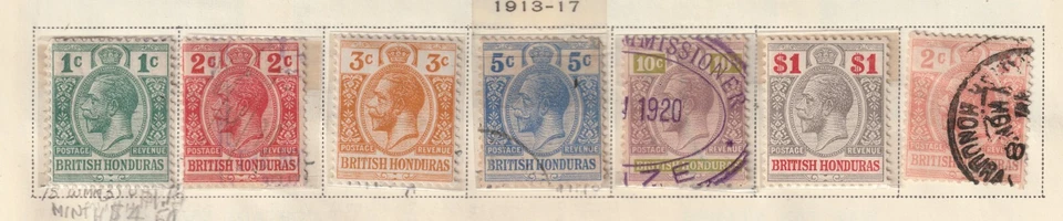 British Honduras: Lot 7 - Postage (Details Below) 2022 Scott Cat. Value $64.25 - Image 1 of 3