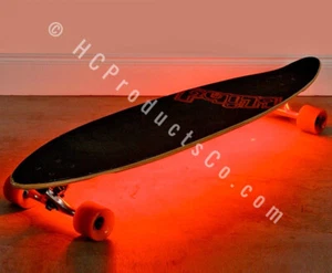 Remote Controlled Single Strip LED Light Kit For Skateboards 20 Colors & Motions - Picture 1 of 12
