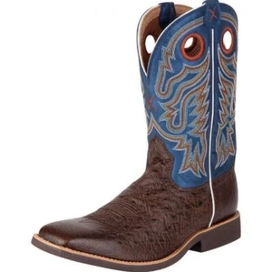 NEW TWISTED X MEN'S BROWN OSTRICH COWBOY BOOTS MCR0006 - Picture 1 of 2