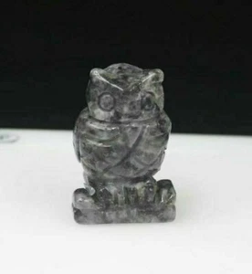 Piedra Natural Larvikita Labradorita Esfera Búho Chakra Sanación Reiki con Soporte - Imagen 1 de 1