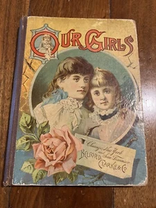 1889 Illustrierter Hardcover "UNSERE MÄDCHEN" Geschichten und Gedichte für kleine Mädchen 206 S. - Bild 1 von 10