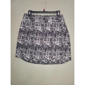 Women's Banana Republic Black White Work Knee Length Skirt Size 6 - Picture 1 of 5