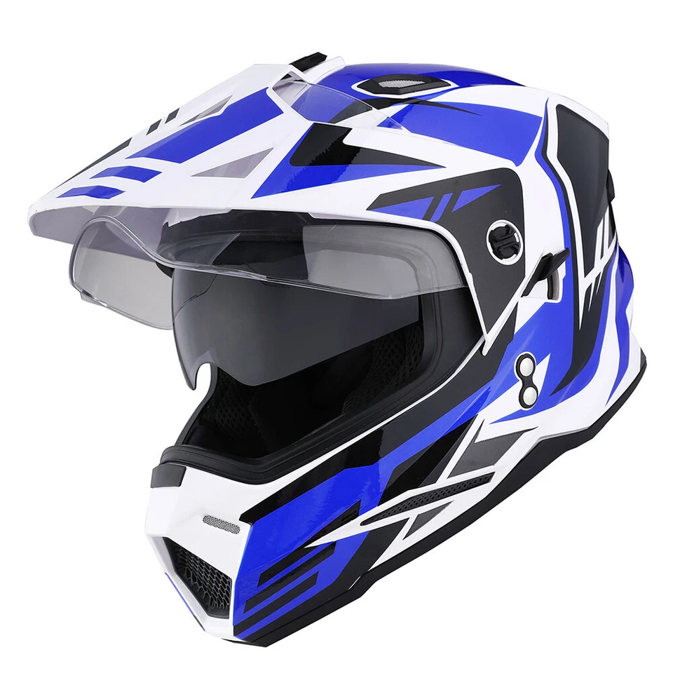 Casco integral 1Storm deportivo doble visera doble motocross para niños jóvenes Foto 1 de 1