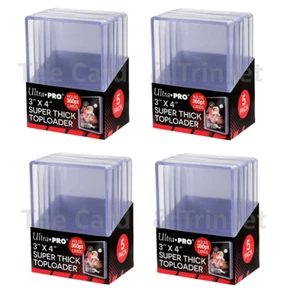 20 cargadores superiores de tarjetas ultra PRO gruesos 360 pt cargadores superiores cargador superior 4x 5ct - Imagen 1 de 4