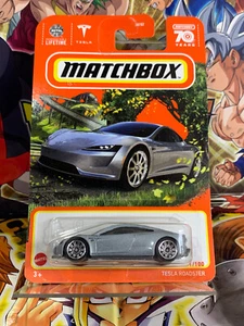 Matchbox Tesla Roadster 91/100 Silver - Bild 1 von 2