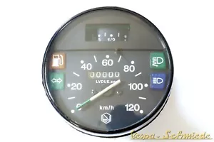 VESPA Tacho - Schwarz - 120 km/h / Ø 105mm - PK S XL PX Lusso MY Tachometer 125 - Bild 1 von 2