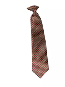 Boys Clip On Tie For Formal Event. Red and Black. - Picture 1 of 2