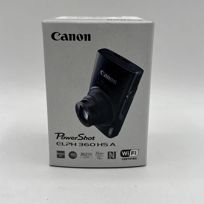 NEW Canon PowerShot ELPH 360 HS A Digital Camera - Silver US Model SHIPS FAST - Image 1 of 3