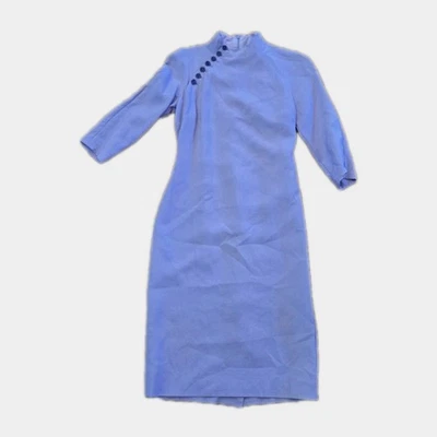 Vestido Ralph Lauren Púrpura Etiqueta Lila Qipao Talla 0 Largo Noche Elegante Cheongsam Foto 1 de 4