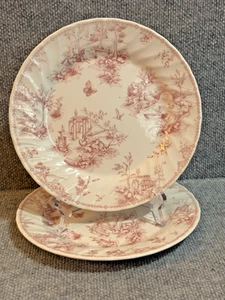 2er Set Queens Chelsea Toile Rosa 10" Essteller - Bild 1 von 2