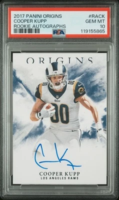 2017 PANINI ORIGINS ROOKIE AUTO #RACK COOPER KUPP ROOKIE RC PSA 10  - Image 1 of 2