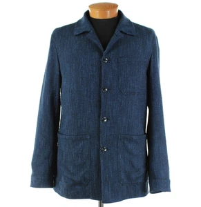 Atelier Munro NWOT Wool Blend Chore Jacket Size 50 (M US) In Blue Melange - Bild 1 von 10