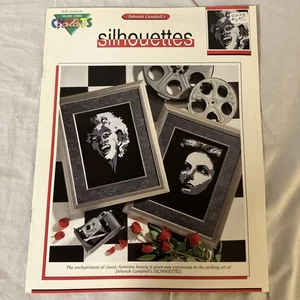 Color Charts Cross Stitch Pattern Leaflet Deborah Campbell Silhouettes Free Ship - Picture 1 of 3