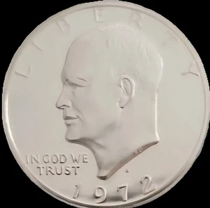 1972-S 1 $ ICG Eisenhower Silver Dollar PR70DCAM Austin Hutto  - Bild 1 von 4