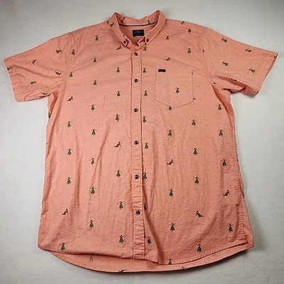 Rip Curl Mens XXL Shirt Short Sleeve Hula Girl Classic Fit Casual Button Down - Image 1 of 4
