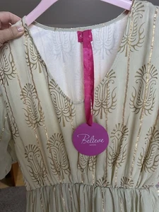 Sommerkleid 44 Beige Gold - Bild 1 von 3