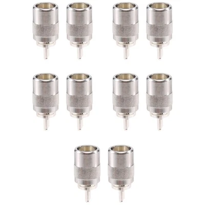 10pcs Connector UHF male PL259 plug solder RG8 RG213 LMR400 7D- cable6003 - Image 1 of 4