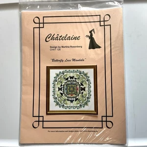 Chatelaine gezählte Kreuzstichkarte - Schmetterling Spitze Mandala CHAT 126 Muster - Bild 1 von 3