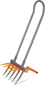 Breitgabel Gartengerät, 9 Zinken Schwerlast Broadfork Handfräse, 2-in-1 Gard... - Bild 1 von 8