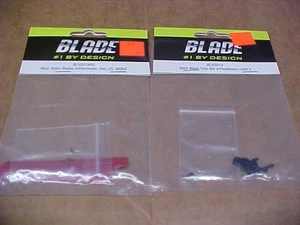 BLADE mSR X RED MAIN BLADE (BLH3216RE) & GRIP SET (BLH3214) (NEW) - Picture 1 of 2