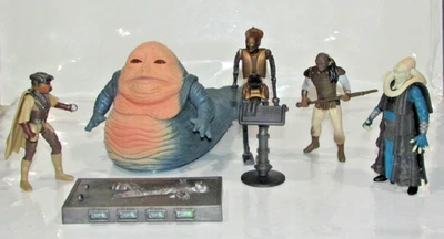 POTF STAR WARS JABBA the HUTT Lote de 5 - Leia Weequay Guard EV-9D9 Babero Fortuna Foto 1 de 4
