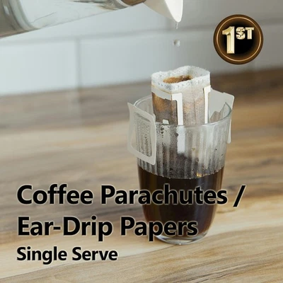 40-200 Pack Unbleached Coffee Filter Paper Chemex V60 Pour Over Brewer V01/02/U - image 1 of 4