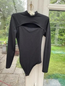 Ladies Black Bodysuit From Abercrombie Size S Length 29” - Picture 1 of 4