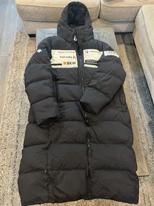 Descente Swiss Ski Team Jacket Audi Mens Small New Full Length Black - Picture 1 of 6
