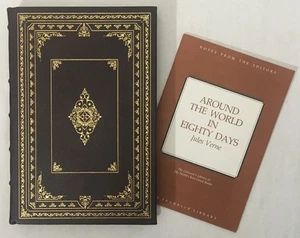 Around the World in Eighty Days by Jules Verne Franklin Library Limited Edition - Foto 1 di 6