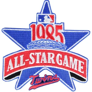 1985 MLB All Star Game Logo In Minnesota Twins Jersey Patch Emblem Metrodome - Bild 1 von 2