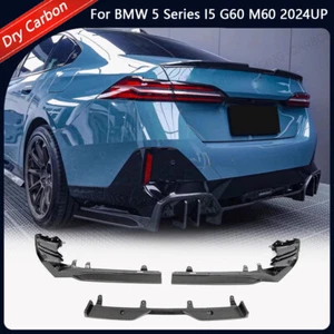 For BMW 5 Series I5 G60 2024+ DRY CARBON Rear Bumper Diffuser Lip - Picture 1 of 13