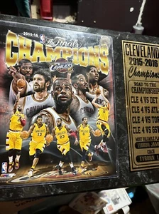 2015 -16 The Finals cavaliers Champions Plaque Lebron MVP - Picture 1 of 3