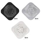 3 Pieces Drain Cover Foldable 5.5x5.5 inch Flat Plug Insulation Pads Drain